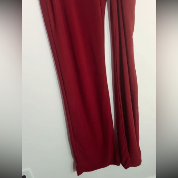 3/$20! Fashion Nova wide leg burgundy jumpsuit - Picture 5 of 6